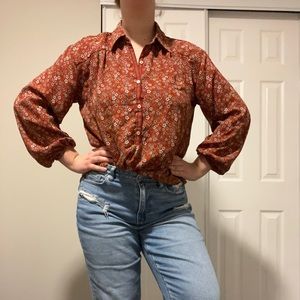 EUC Floral Blouse